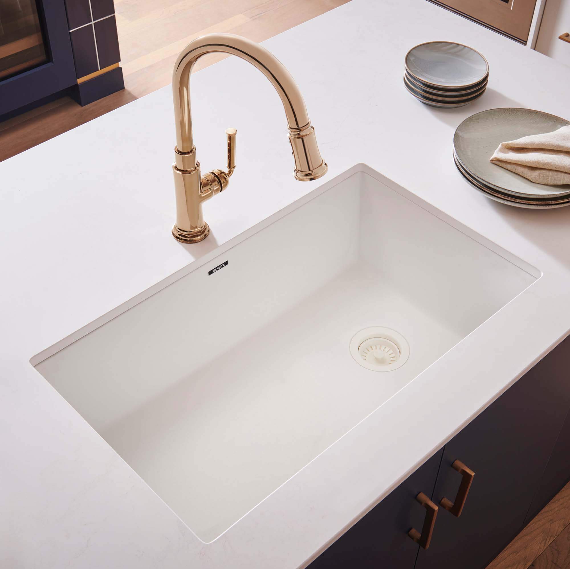 Undermount Arctic White Granite Sink