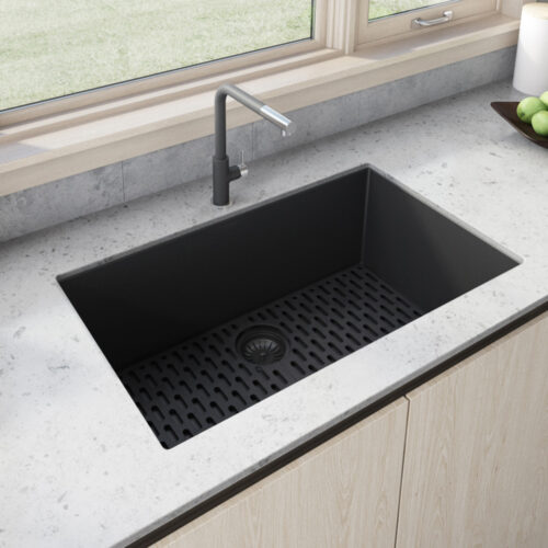 Black Granite Single Bowl Sink