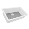 Ruvati 32 x 19 inch Granite Composite Undermount Single Bowl Kitchen Sink - Arctic White - RVG2080WH