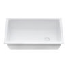 Ruvati 33-inch Granite Composite Workstation Undermount Kitchen Sink Single Bowl White - RVG2302WH Ruvati 33-inch Granite Composite Workstation Undermount Kitchen Sink Single Bowl White - RVG2302WH