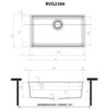 Ruvati 33-inch Granite Composite Workstation Undermount Kitchen Sink Single Bowl White - RVG2306WH