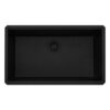 Ruvati 33-inch Undermount Workstation Granite Composite Kitchen Sink Matte Black - RVG2306BK