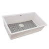 Ruvati 33-inch Granite Composite Workstation Undermount Kitchen Sink Single Bowl White - RVG2306WH