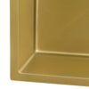 Ruvati 33 x 22 inch Satin Brass Matte Gold Stainless Steel Drop-in Topmount Kitchen Sink Single Bowl - RVH5005GG