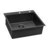 Ruvati 25 inch Gunmetal Black Stainless Steel Drop-in Topmount Kitchen Sink Single Bowl - RVH5007BL