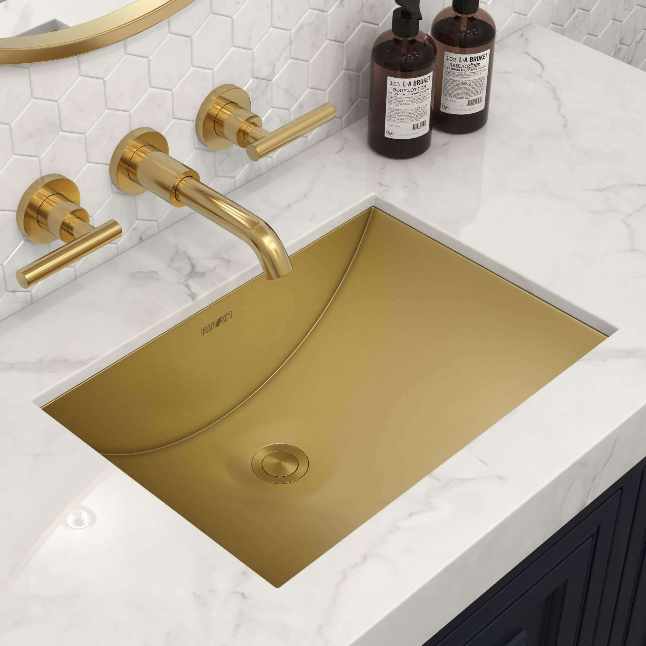 Matte Gold Stainless Steel Undermount Sink