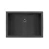 Ruvati 16 x 11 inch Gunmetal Black Undermount Bathroom Sink Stainless Steel - RVH6107BL