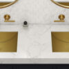 Ruvati 16 x 11 inch Brushed Gold Polished Brass Rectangular Bathroom Sink Undermount - RVH6107GG