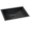 Ruvati 18 x 12 inch Gunmetal Black Stainless Steel Rectangular Bathroom Sink Undermount - RVH6110BL Ruvati 18 x 12 inch Gunmetal Black Stainless Steel Rectangular Bathroom Sink Undermount - RVH6110BL