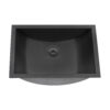 Ruvati 18 x 12 inch Gunmetal Black Stainless Steel Rectangular Bathroom Sink Undermount - RVH6110BL Ruvati 18 x 12 inch Gunmetal Black Stainless Steel Rectangular Bathroom Sink Undermount - RVH6110BL