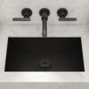 Ruvati 18 x 12 inch Gunmetal Black Stainless Steel Rectangular Bathroom Sink Undermount - RVH6110BL Ruvati 18 x 12 inch Gunmetal Black Stainless Steel Rectangular Bathroom Sink Undermount - RVH6110BL