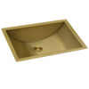 Ruvati 18 x 12 inch Brushed Gold Polished Brass Rectangular Bathroom Sink Undermount - RVH6110GG Ruvati 18 x 12 inch Brushed Gold Polished Brass Rectangular Bathroom Sink Undermount - RVH6110GG
