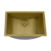 Ruvati 18 x 12 inch Brushed Gold Polished Brass Rectangular Bathroom Sink Undermount - RVH6110GG Ruvati 18 x 12 inch Brushed Gold Polished Brass Rectangular Bathroom Sink Undermount - RVH6110GG