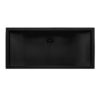 Ruvati 30 x 14 inch Gunmetal Black Stainless Steel Rectangular Bathroom Sink Undermount - RVH6120BL