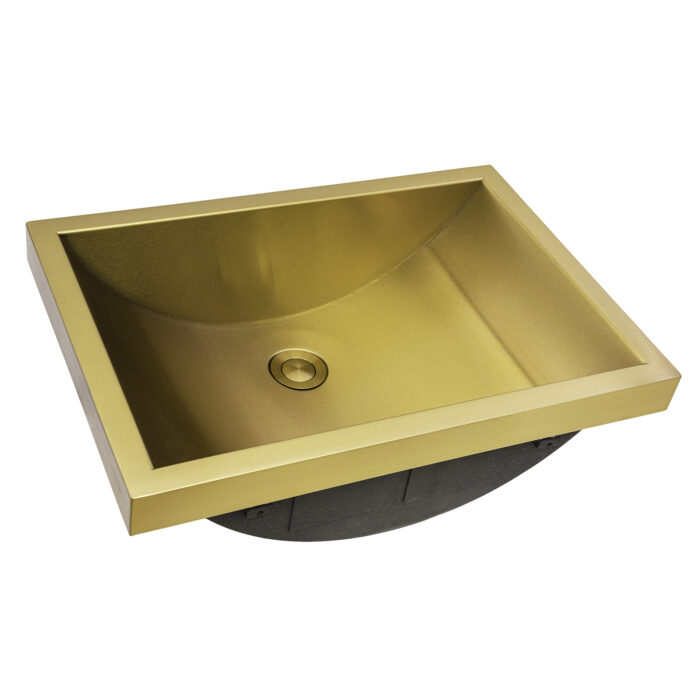 Gold Semi-Recessed Sink