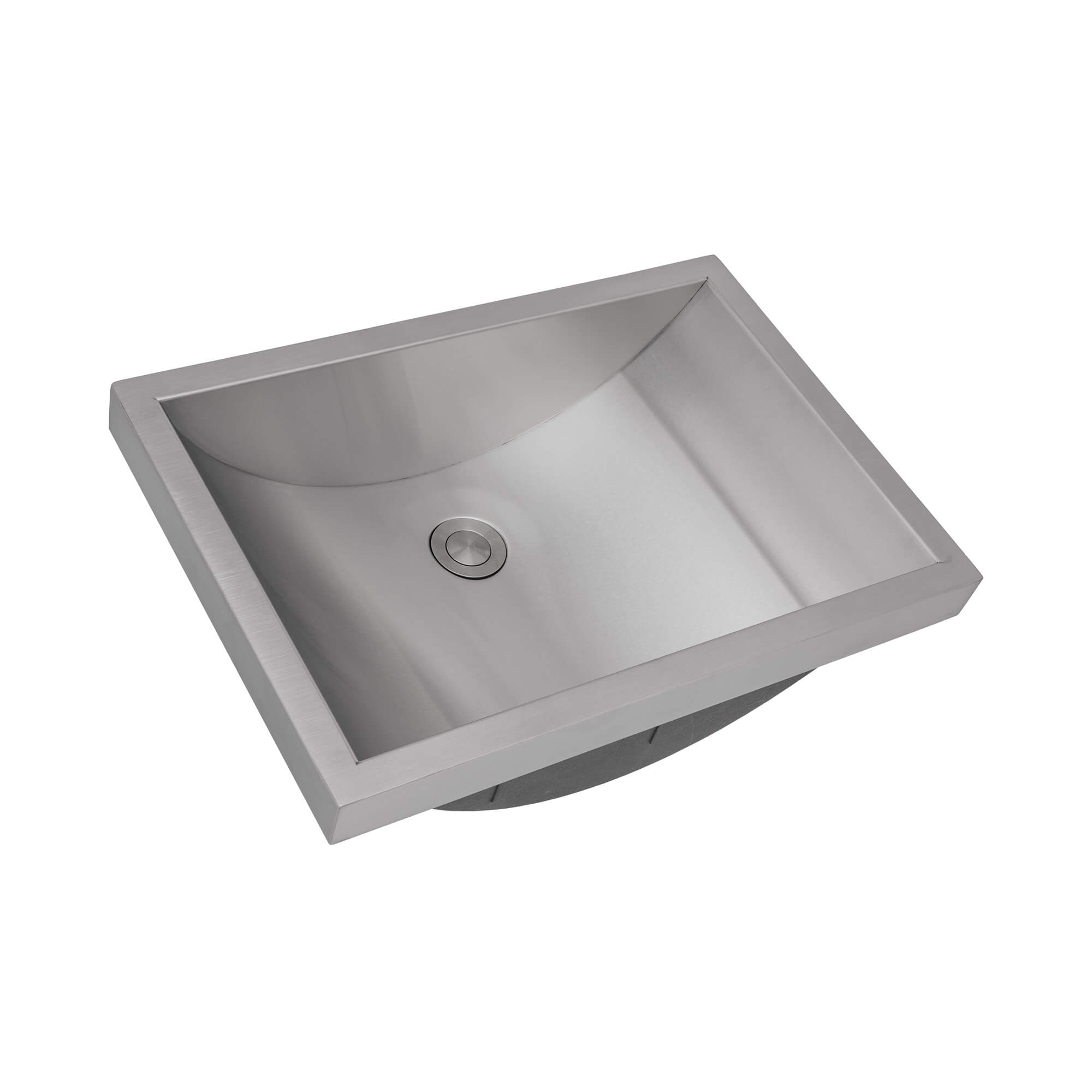 Brushed Stainless Steel Semi-Recessed Sink