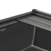 Ruvati 27 inch Gunmetal Black Stainless Steel Workstation Undermount Kitchen Sink Single Bowl - RVH6527BL