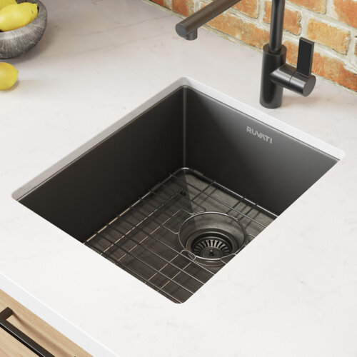 Black Undermount Bar Prep Sink
