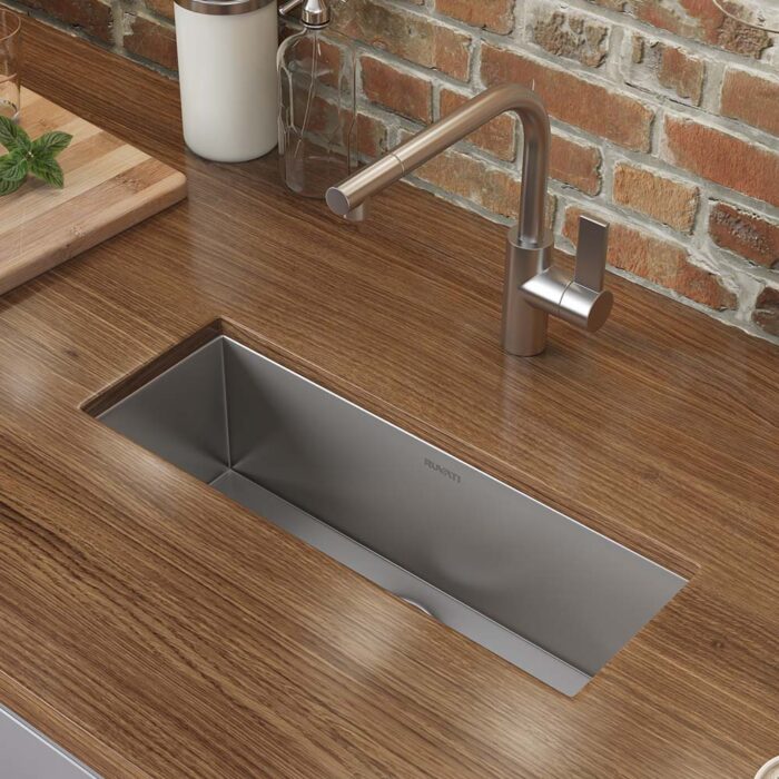 Stainless Steel Narrow Trough Undermount Sink