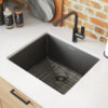 Ruvati 21-inch Gunmetal Black Stainless Steel Undermount Bar Prep Kitchen Sink - RVH7121BL