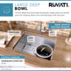 Ruvati 23-inch Undermount Stainless Steel Kitchen Sink 16 Gauge Rounded Corners Single Bowl - RVH7123 Ruvati 23-inch Undermount Stainless Steel Kitchen Sink 16 Gauge Rounded Corners Single Bowl - RVH7123