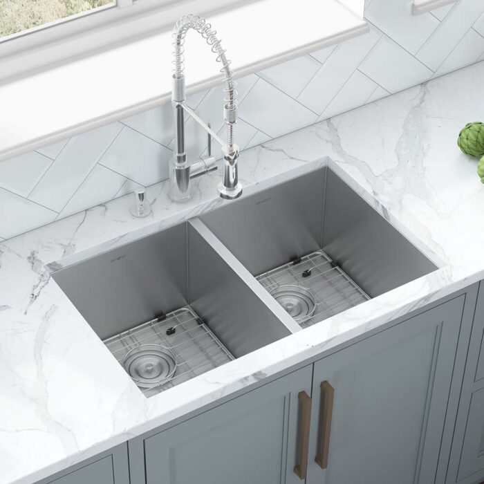 Double Bowl Undermount Kitchen Sink