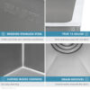 Ruvati 32-inch Undermount 16 Gauge Rounded Corners Kitchen Sink Stainless Steel Single Bowl - RVH7400 Ruvati 32-inch Undermount 16 Gauge Rounded Corners Kitchen Sink Stainless Steel Single Bowl - RVH7400