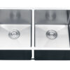 Ruvati 32-inch Undermount 50/50 Double Bowl Rounded Corners 16 Gauge Stainless Steel Kitchen Sink - RVH7401 Ruvati 32-inch Undermount 50/50 Double Bowl Rounded Corners 16 Gauge Stainless Steel Kitchen Sink - RVH7401