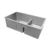 Ruvati 33-inch Low-Divide Undermount 60/40 Double Bowl 16 Gauge Rounded Corners Stainless Steel Kitchen Sink - RVH7419 Ruvati 33-inch Low-Divide Undermount 60/40 Double Bowl 16 Gauge Rounded Corners Stainless Steel Kitchen Sink - RVH7419