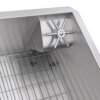Ruvati Glass Rinser and Sink Combo 33-inch Undermount 16 Gauge Stainless Steel Rounded Corners Kitchen Sink Single Bowl - RVH7533