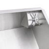 Ruvati Glass Rinser and Sink Combo 33-inch Undermount 16 Gauge Stainless Steel Rounded Corners Kitchen Sink Single Bowl - RVH7533