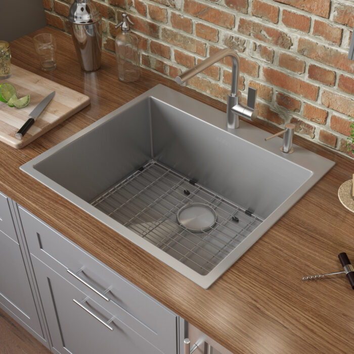 Topmount Kitchen Sink Single Bowl