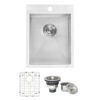Ruvati 15 x 20 inch Drop-in Topmount Bar Prep Sink 16 Gauge Stainless Steel Single Bowl - RVH8110