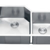Ruvati 33" Undermount 16 Gauge Double Bowl Kitchen Sink - RVH8150 Ruvati 33" Undermount 16 Gauge Double Bowl Kitchen Sink - RVH8150