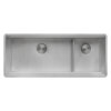 Ruvati 45-inch Double Bowl Workstation Two-Tiered Ledge Kitchen Sink Undermount 16 Gauge Stainless Steel - RVH8253