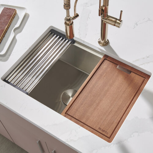 Rounded Corners Workstation Kitchen Sink