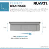 Ruvati 45-inch Workstation Two-Tiered Ledge Kitchen Sink Undermount 16 Gauge Stainless Steel - RVH8333 Ruvati 45-inch Workstation Two-Tiered Ledge Kitchen Sink Undermount 16 Gauge Stainless Steel - RVH8333