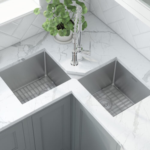 Corner Butterfly Undermount Kitchen Sink
