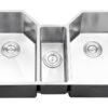 Ruvati 35" Triple Bowl Undermount 16 Gauge Stainless Steel Kitchen Sink - RVH8500