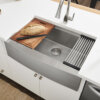 Apron-front Workstation Sink