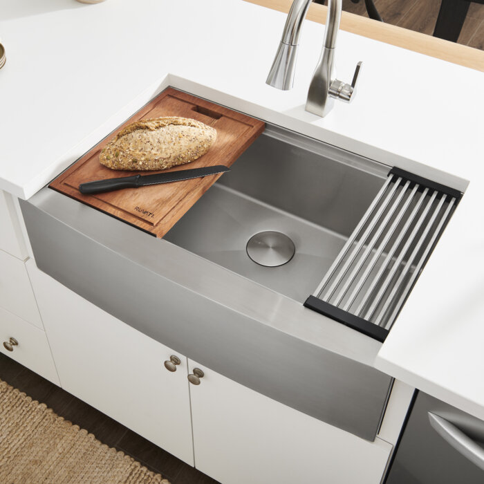 Apron-front Workstation Sink