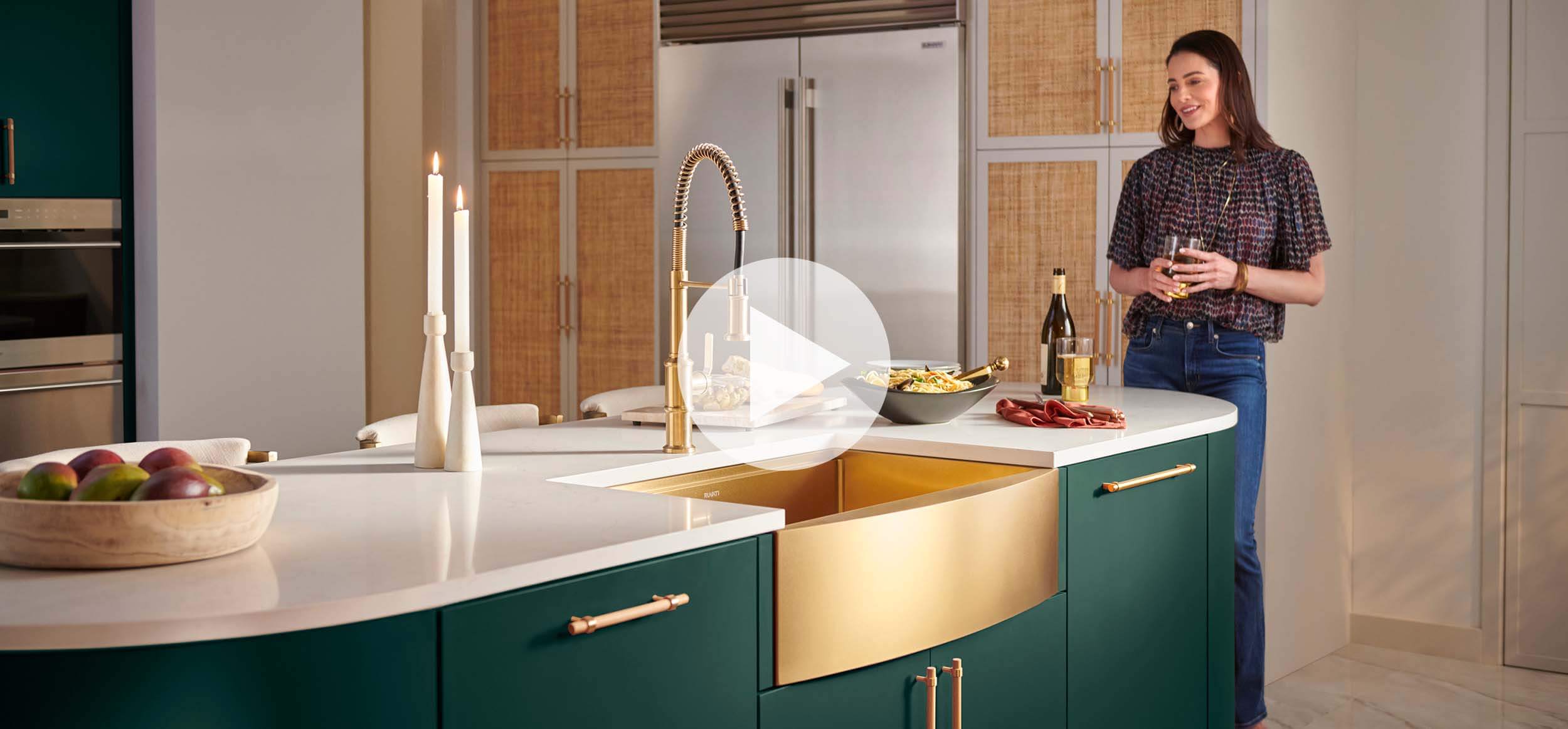 Gold Sinks For A Kitchen Glow Up