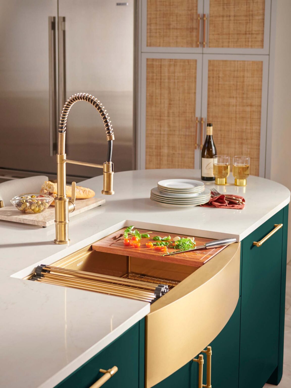 A Colorful New Look for Stainless Steel: RUVATI UNVEILS SOPHISTICATED HUES FOR THE MONACO COLLECTION OF WORKSTATION SINKS A Colorful New Look for Stainless Steel: RUVATI UNVEILS SOPHISTICATED HUES FOR THE MONACO COLLECTION OF WORKSTATION SINKS