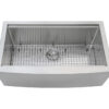 Ruvati 36-inch Apron-front Workstation Farmhouse Kitchen Sink 16 Gauge Stainless Steel Single Bowl - RVH9300 Ruvati 36-inch Apron-front Workstation Farmhouse Kitchen Sink 16 Gauge Stainless Steel Single Bowl - RVH9300