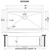 Ruvati 36-inch Apron-front Workstation Farmhouse Kitchen Sink 16 Gauge Stainless Steel Single Bowl - RVH9300 Ruvati 36-inch Apron-front Workstation Farmhouse Kitchen Sink 16 Gauge Stainless Steel Single Bowl - RVH9300