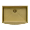 Ruvati 36-inch Apron-Front Farmhouse Kitchen Sink - Brass Tone Matte Gold Stainless Steel Single Bowl - RVH9880GG