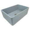 Ruvati 30 x 20 inch Fireclay Reversible Farmhouse Apron-Front Kitchen Sink Single Bowl - Horizon Gray - RVL2100GR Ruvati 30 x 20 inch Fireclay Reversible Farmhouse Apron-Front Kitchen Sink Single Bowl - Horizon Gray - RVL2100GR