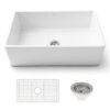 Ruvati 30 x 20 inch Fireclay Reversible Farmhouse Apron-Front Kitchen Sink Single Bowl - White - RVL2100WH https://dev.ruvati.com/wp-content/uploads/RVL2100WH-02.jpg
