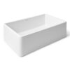 Ruvati 30 x 20 inch Fireclay Reversible Farmhouse Apron-Front Kitchen Sink Single Bowl - White - RVL2100WH Ruvati 30 x 20 inch Fireclay Reversible Farmhouse Apron-Front Kitchen Sink Single Bowl - White - RVL2100WH