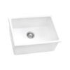 Ruvati 24-inch Fireclay Undermount / Drop-in Topmount Kitchen Sink Single Bowl - White - RVL2420WH